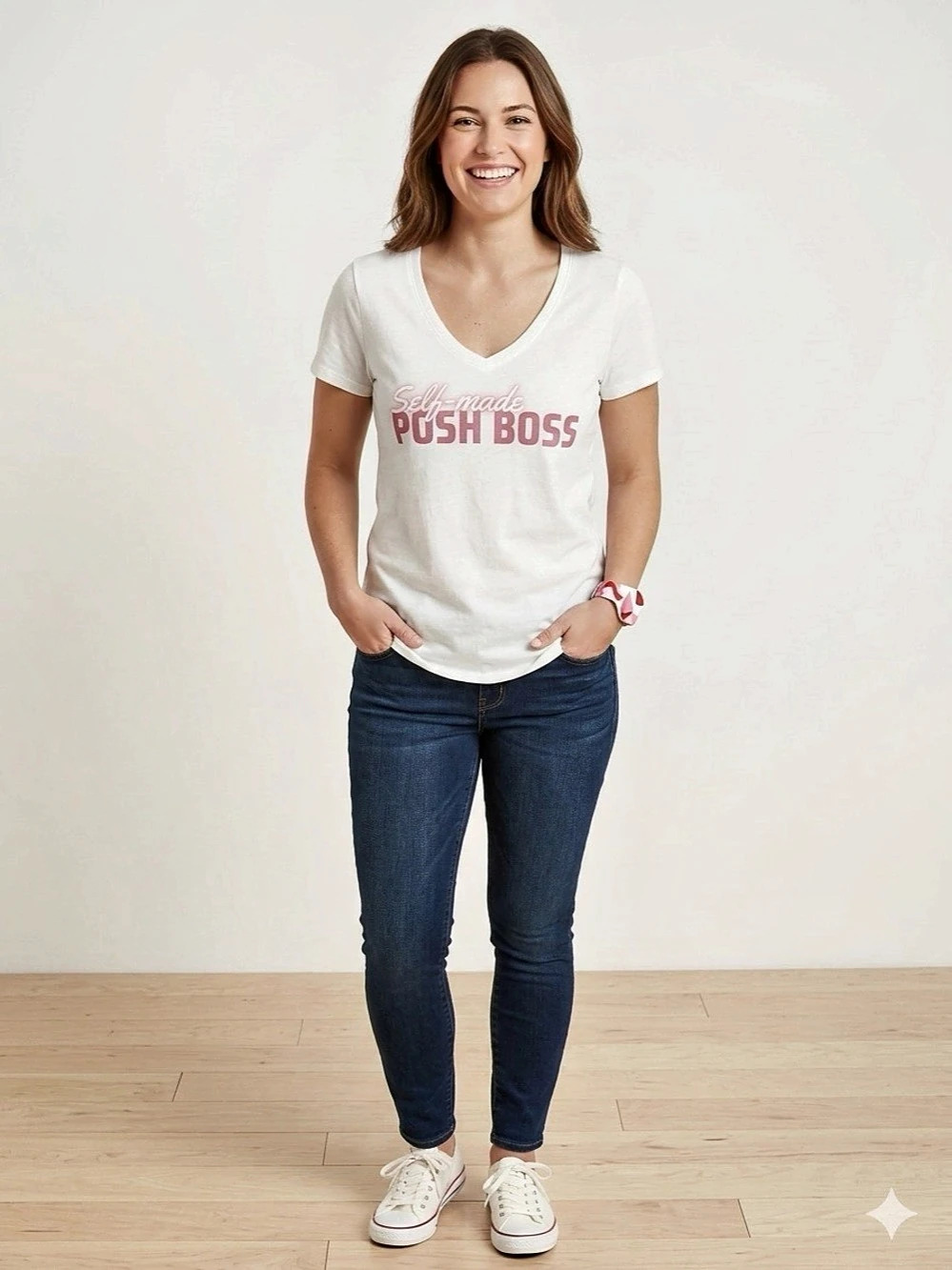 POSH BOSS Graphic Tee in White New